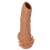 Телесная насадка с усиками и открытой головкой Nude Sleeve M - 12 см. - KOKOS - в Рыбинске купить с доставкой