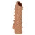 Телесная насадка с шипами и открытой головкой Nude Sleeve M - 12 см. - KOKOS - в Рыбинске купить с доставкой