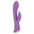 Фиолетовый вибромассажер-кролик 5  Silicone Ripple Passion - 19,1 см. - Erokay