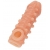 Телесная закрытая насадка с шариками Cock Sleeve Size S - 13,8 см. - KOKOS - в Рыбинске купить с доставкой