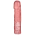Розовая фаллическая насадка Vac-U-Lock 8  Crystal Jellies Dong - 20,3 см. - Doc Johnson - купить с доставкой в Рыбинске