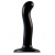 Черный фаллоимитатор-насадка Strap-On-Me P G spot Dildo size S - 16,4 см. - Strap-on-me - купить с доставкой в Рыбинске