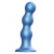 Голубая насадка Strap-On-Me Dildo Plug Balls size S - Strap-on-me - купить с доставкой в Рыбинске