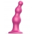 Розовая насадка Strap-On-Me Dildo Plug Beads size S - Strap-on-me - купить с доставкой в Рыбинске