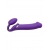Фиолетовый безремневой вибрострапон Silicone Bendable Strap-On - size XL - Strap-on-me - купить с доставкой в Рыбинске
