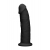 Черный фаллоимитатор Silicone Dildo Without Balls - 22,8 см. - Shots Media BV