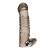 Дымчатая насадка на пенис с вибрацией  Vibrating Penis Enhancing Sleeve Extension - 13,3 см. - BlueLine - в Рыбинске купить с доставкой