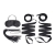 Эротический набор 4PC Bondage Bed Strap   Flogger Kit - Lux Fetish - купить с доставкой в Рыбинске