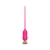 Розовый тонкий стимулятор Nipple Vibrator - 23 см. - I-MOON - купить с доставкой в Рыбинске