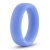 Голубое люминесцентное кольцо Silicone Glo Cock Ring - Blush Novelties - в Рыбинске купить с доставкой