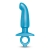 Голубая анальная пробка для массажа простаты Hither Silicone Prostate Plug - 14,3 см. - b-Vibe - в Рыбинске купить с доставкой