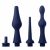 Набор из 3 универсальных насадок для анального душа Universal 3 Piece Silicone Enema Attachment Set - XR Brands - купить с доставкой в Рыбинске
