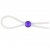 Прозрачное лассо с фиолетовой бусиной SILICONE COCK RING WITH BEAD LAVENDER - NMC - в Рыбинске купить с доставкой
