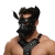 Черная кожаная маска «Собака» - Crazy Handmade - купить с доставкой в Рыбинске