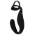 Черное эрекционное кольцо со стимуляцией промежности и анальной пробкой Cock Ring with RC Prostate Plug - Orion - в Рыбинске купить с доставкой