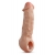 Телесная насадка-удлинитель Intrepid 9.25 Inch Realistic Penis Extender Sleeve - 23,5 см. - Blush Novelties - в Рыбинске купить с доставкой