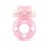 Розовое эрекционное виброкольцо в форме мишки - 1137 - в Рыбинске купить с доставкой