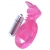 Розовая вибронасадка со стимулятор клитора   Язычок - Toyfa Basic - в Рыбинске купить с доставкой