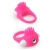 Розовое эрекционное кольцо с щеточкой LIT-UP SILICONE STIMU RING 5 - Dream Toys - в Рыбинске купить с доставкой