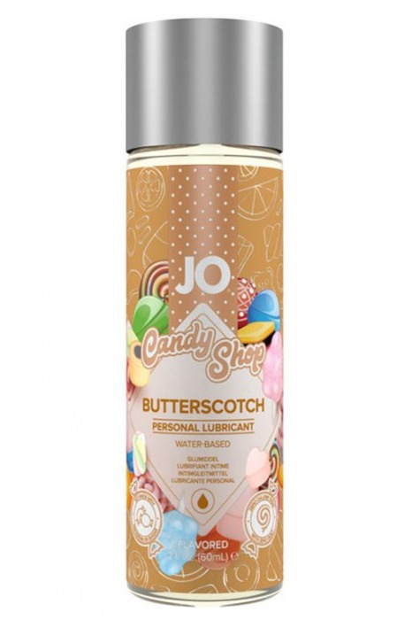 Смазка на водной основе Candy Shop Butterscotch с ароматом ирисок - 60 мл. - System JO - купить с доставкой в Рыбинске