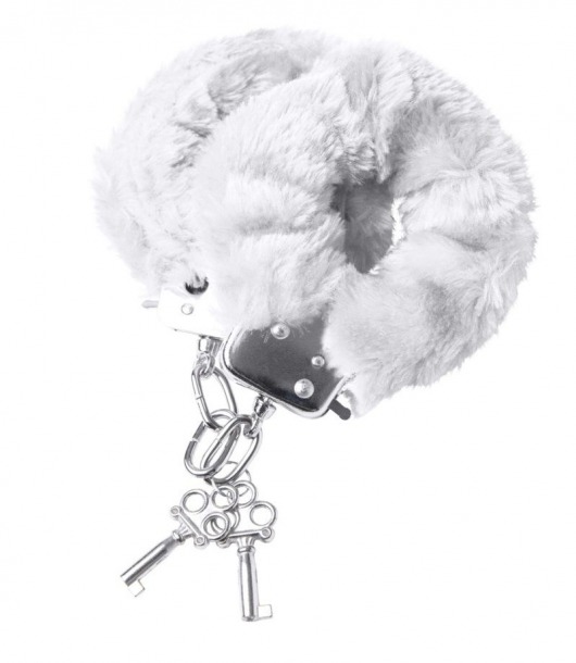 Наручники с белой меховой опушкой - ToyFa - купить с доставкой в Рыбинске