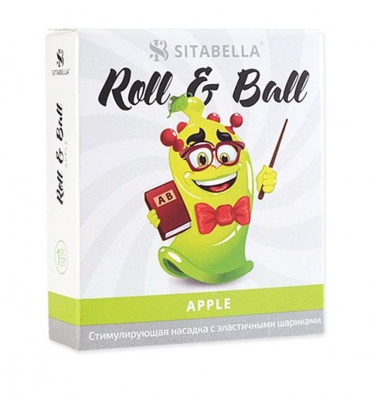 Стимулирующий презерватив-насадка Roll   Ball Apple - Sitabella - купить с доставкой в Рыбинске