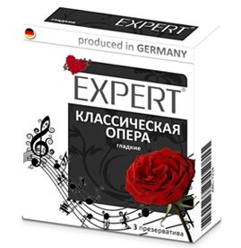 Гладкие презервативы Expert  Классическая опера  - 3 шт. - Expert - купить с доставкой в Рыбинске