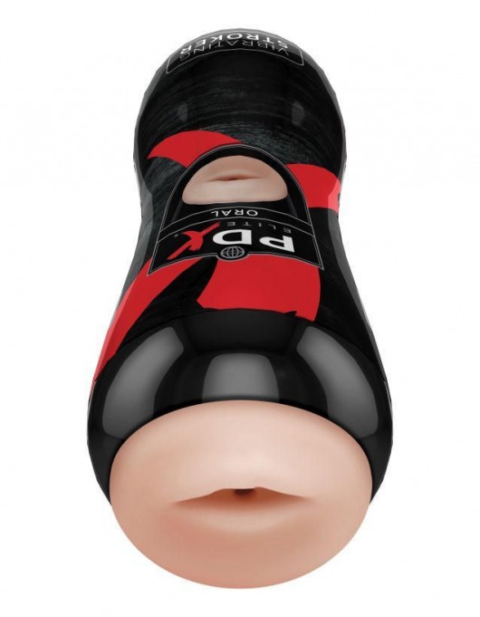 Мастурбатор-ротик Vibrating Oral Stroker - Pipedream - в Рыбинске купить с доставкой
