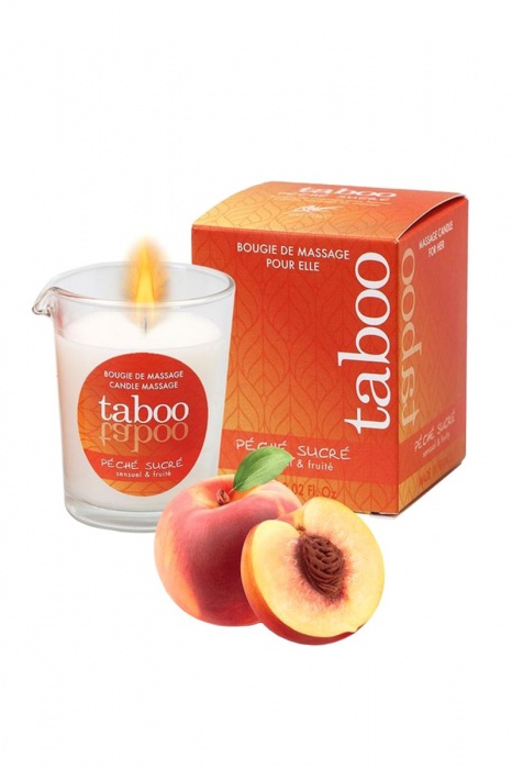 Массажное аромамасло с афродизиаками для женщин RUF Taboo Peche sucre - 60 гр. - RUF - купить с доставкой в Рыбинске