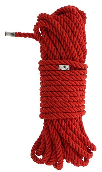 Красная веревка DELUXE BONDAGE ROPE - 10 м. - Dream Toys - купить с доставкой в Рыбинске