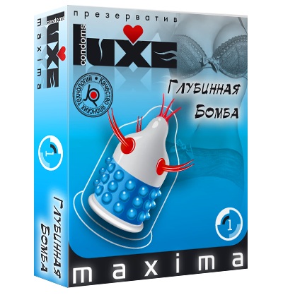 Презерватив LUXE Maxima  Глубинная бомба  - 1 шт. - Luxe - купить с доставкой в Рыбинске