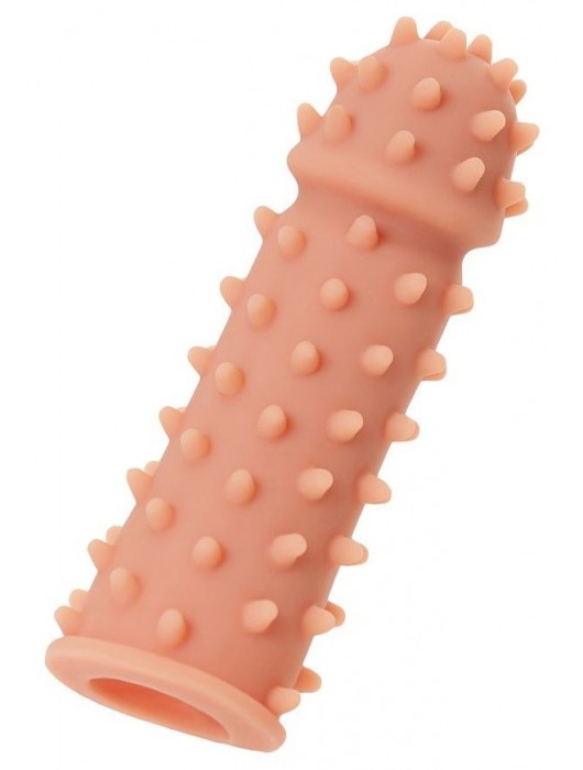 Телесная реалистичная насадка KOKOS Extreme Sleeve 03 с дополнительной стимуляцией - 12,7 см. - KOKOS - в Рыбинске купить с доставкой