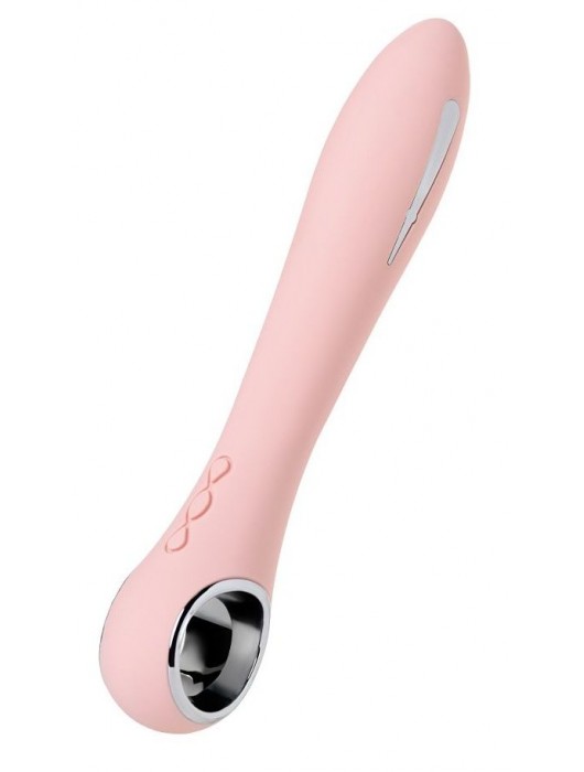 Розовый силиконовый вибратор с электростимуляцией GALVANI VIBE - 21 см. - ToyFa - купить с доставкой в Рыбинске