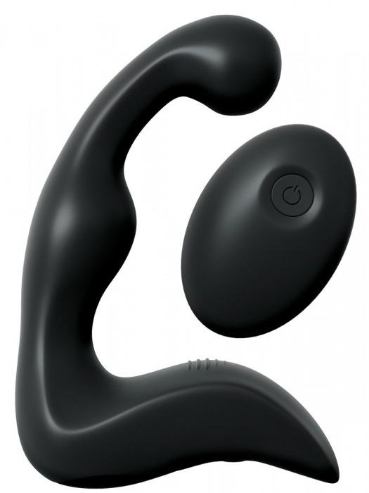 Черный вибромассажер простаты с пультом ДУ Control P-Spot Pro - Pipedream - в Рыбинске купить с доставкой