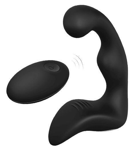 Черный вибромассажер простаты REMOTE BOOTY PLEASER - Dream Toys - в Рыбинске купить с доставкой