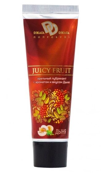 Интимный съедобный лубрикант JUICY FRUIT с ароматом дыни - 30 мл. - БиоМед - купить с доставкой в Рыбинске