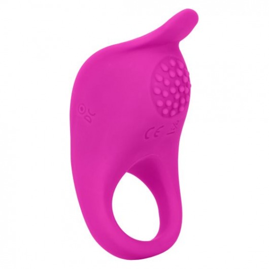 Ярко-розовое эрекционное виброкольцо Silicone Rechargeable Teasing Enhancer - California Exotic Novelties - в Рыбинске купить с доставкой