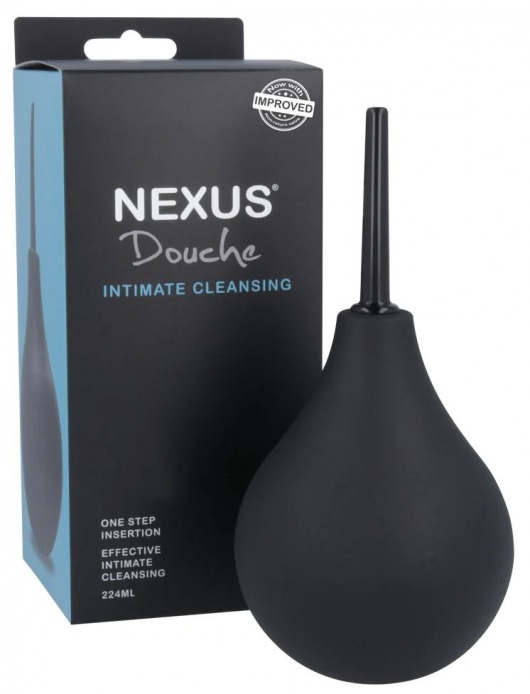 Черный анальный душ с обратным клапаном Non Return Valve Anal Douche - Nexus Range - купить с доставкой в Рыбинске