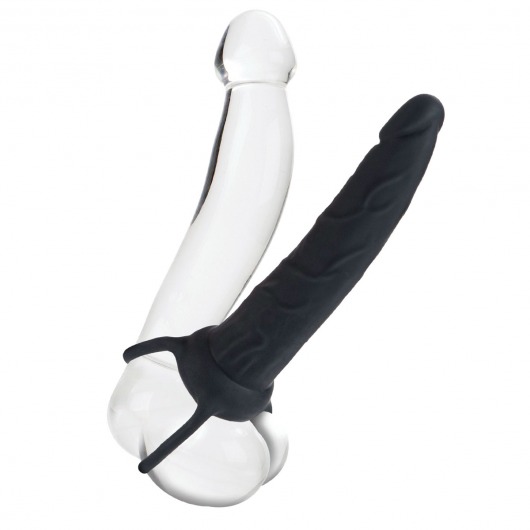 Насадка на пенис Silicone Love Rider Dual Penetrator для двойного проникновения - 14 см. - California Exotic Novelties - в Рыбинске купить с доставкой