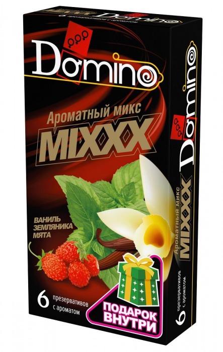 Ароматизированные презервативы DOMINO  Ароматный микс  - 6 шт. - Domino - купить с доставкой в Рыбинске