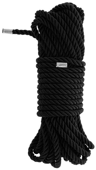 Черная веревка для бондажа BONDAGE ROPE - 10 м. - Dream Toys - купить с доставкой в Рыбинске