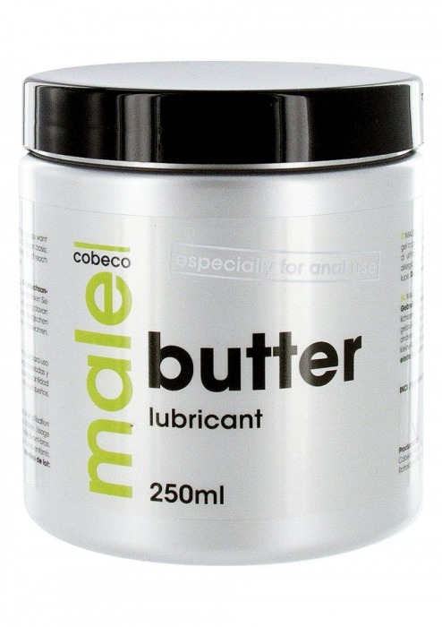 Анальный лубрикант MALE Cobeco Butter Lubricant - 250 мл. - Cobeco - купить с доставкой в Рыбинске