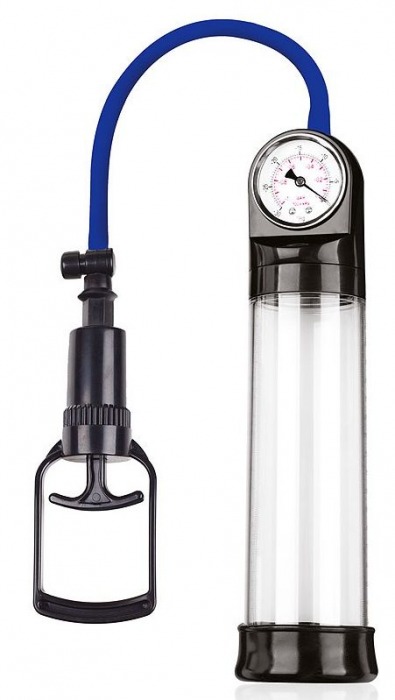 Прозрачная вакуумная помпа Sex Expert с манометром - Sex Expert - в Рыбинске купить с доставкой