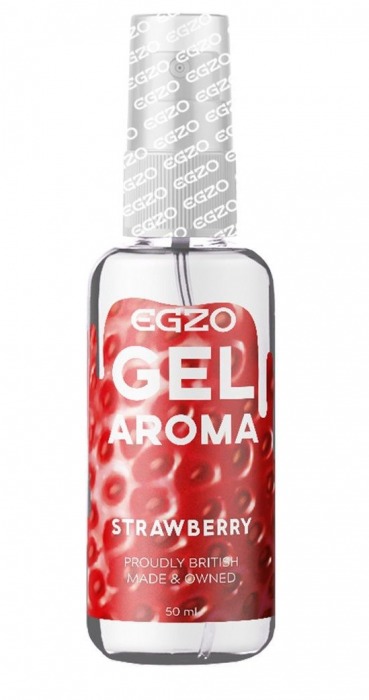 Интимный лубрикант EGZO AROMA с ароматом клубники - 50 мл. - EGZO - купить с доставкой в Рыбинске