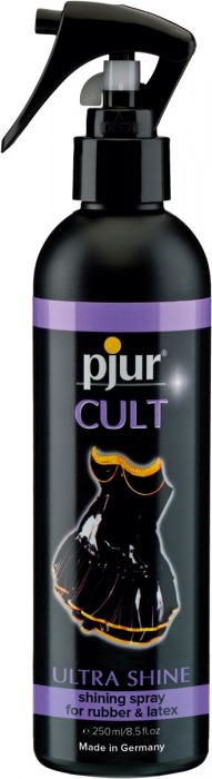 Спрей для ухода за одеждой из латекса pjur CULT Ultra Shine - 250 мл. - Pjur - купить с доставкой в Рыбинске