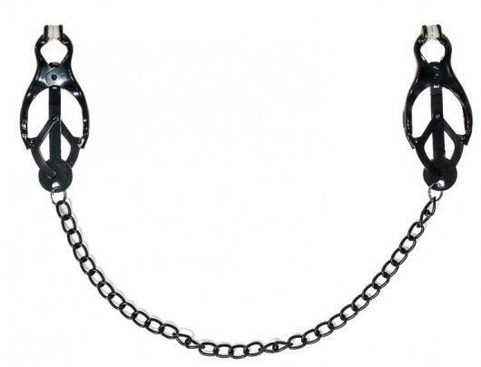 Зажимы на соски Darkside с цепочкой - Lola Games - купить с доставкой в Рыбинске