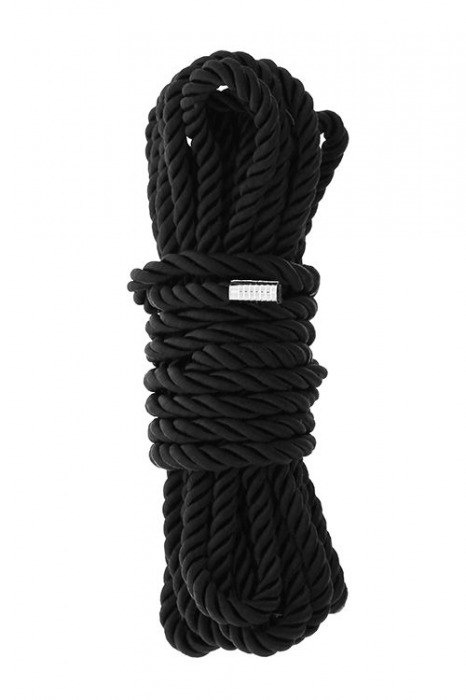 Черная веревка для шибари DELUXE BONDAGE ROPE - 5 м. - Dream Toys - купить с доставкой в Рыбинске