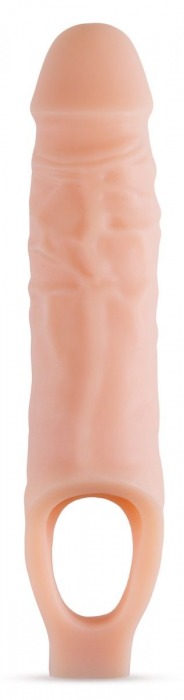 Телесный реалистичный фаллоудлинитель 9 Inch Silicone Cock Sheath Penis Extender - 22,86 см. - Blush Novelties - в Рыбинске купить с доставкой