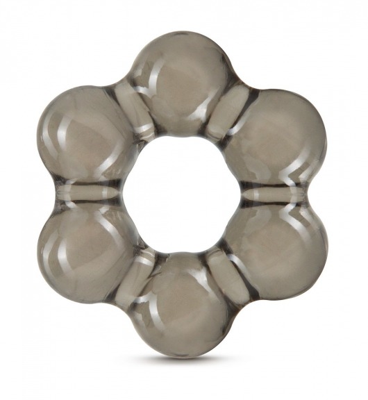 Дымчатое эрекционное кольцо Stay Hard Thick Bead Cock Ring - Blush Novelties - в Рыбинске купить с доставкой