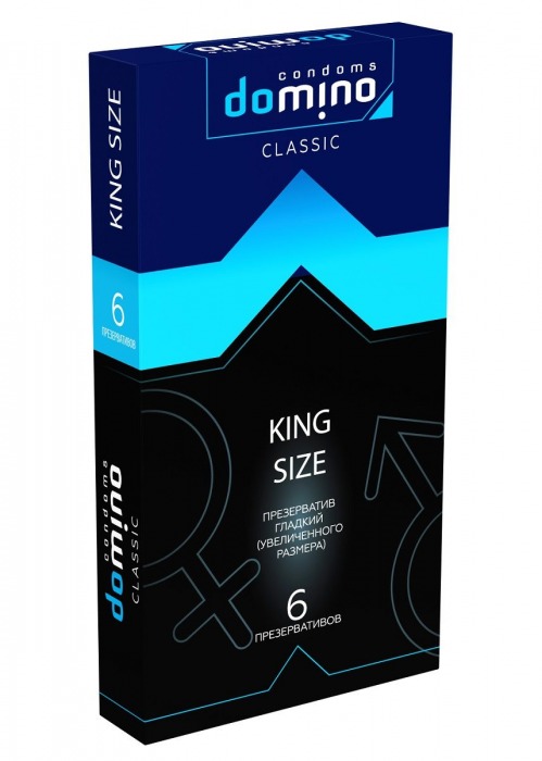 Презервативы увеличенного размера DOMINO Classic King size - 6 шт. - Domino - купить с доставкой в Рыбинске